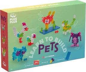 Plus-plus apprendre à construire des animaux ensemble de construction 275 pièces - 3962 - jouets de construction - jouets de construction - ensemble avec blocs de construction - à partir de 5 ans