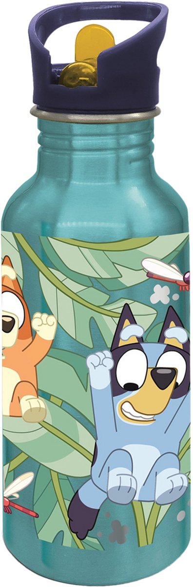 Stor bluey bleu bouteille d'eau vert enfants