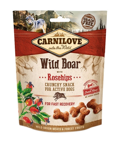 Carnilove crunchy prigrizek divji prašič Rozenbottel