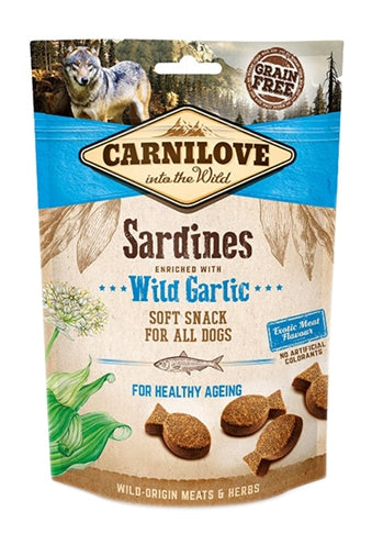 Carnilove Soft snack sardines wilde knoflook