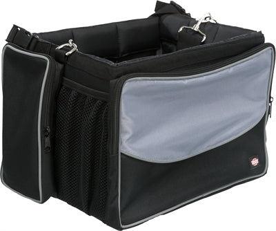 Trixie panier de vélo pour guidon nylon noir gris
