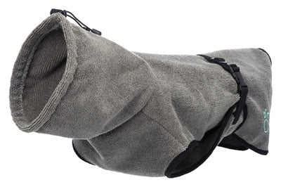 Trixie peignoir chien éponge gris