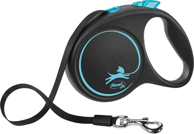Ruban adhésif design noir ligne rétractable Flexi bleu