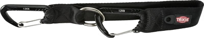 Passant de ceinture de voiture universel Trixie avec mousqueton noir
