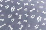 Trixie Dog Couverture Kenny Fleece Bone James Bleu