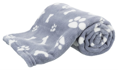 Trixie couverture pour chien Kenny polaire pattes d'os bleu