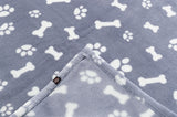 Trixie couverture pour chien Kenny polaire pattes d'os bleu