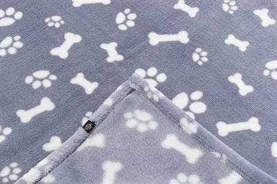 Trixie couverture pour chien Kenny polaire pattes d'os bleu