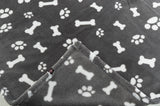 Trixie couverture pour chien Kenny polaire pattes d'os gris