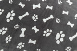 Trixie couverture pour chien Kenny polaire pattes d'os gris