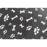 Trixie Dog Blanket Kenny Fleece Bone Gambe Grey