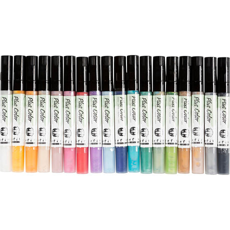 Creativ company plus stylos acryliques de couleur marqueur de peinture acrylique, 18 pcs.