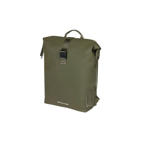 Basil Soho Nordlicht Bicycle Sac à dos - Sac à vélo moderne vert avec un éclairage LED intégré pour les femmes et les hommes #Basil #Fietsrugpak #led #groen