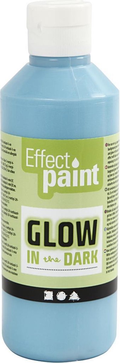 Creotime https : www.ccobby.nl glow-in-the-dark-fluorescent-light blue-250-ml-1-bottle