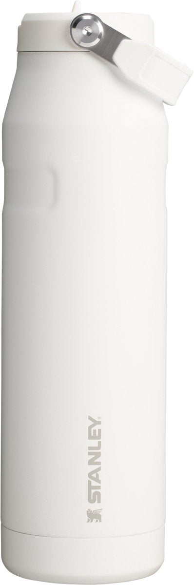 Bouteille d'eau Stanley Flip Straw 2.0 avec paille 1,06 l - 15 heures froides - 3 jours froides avec de la glace - gourde en acier inoxydable - sans BPA - étanche - passe au lave-vaisselle - antigel
