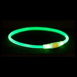 Trixie collier lumineux lampe flash USB rechargeable TPU vert
