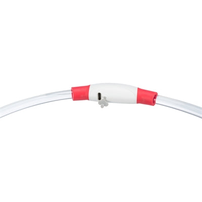 Trixie collier lumineux lampe flash USB rechargeable TPU rouge