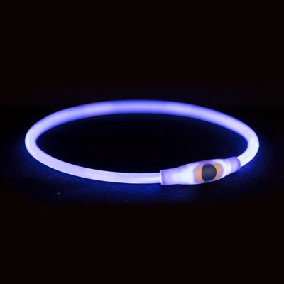 Trixie collier lumineux lampe flash USB rechargeable TPU multi