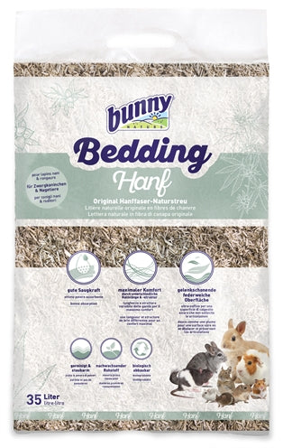 Literie lapin nature lapin en fibre de chanvre