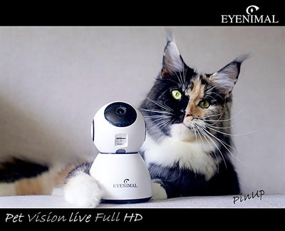 Caméra HD en direct Eyenimal Pet Vision avec détection sonore