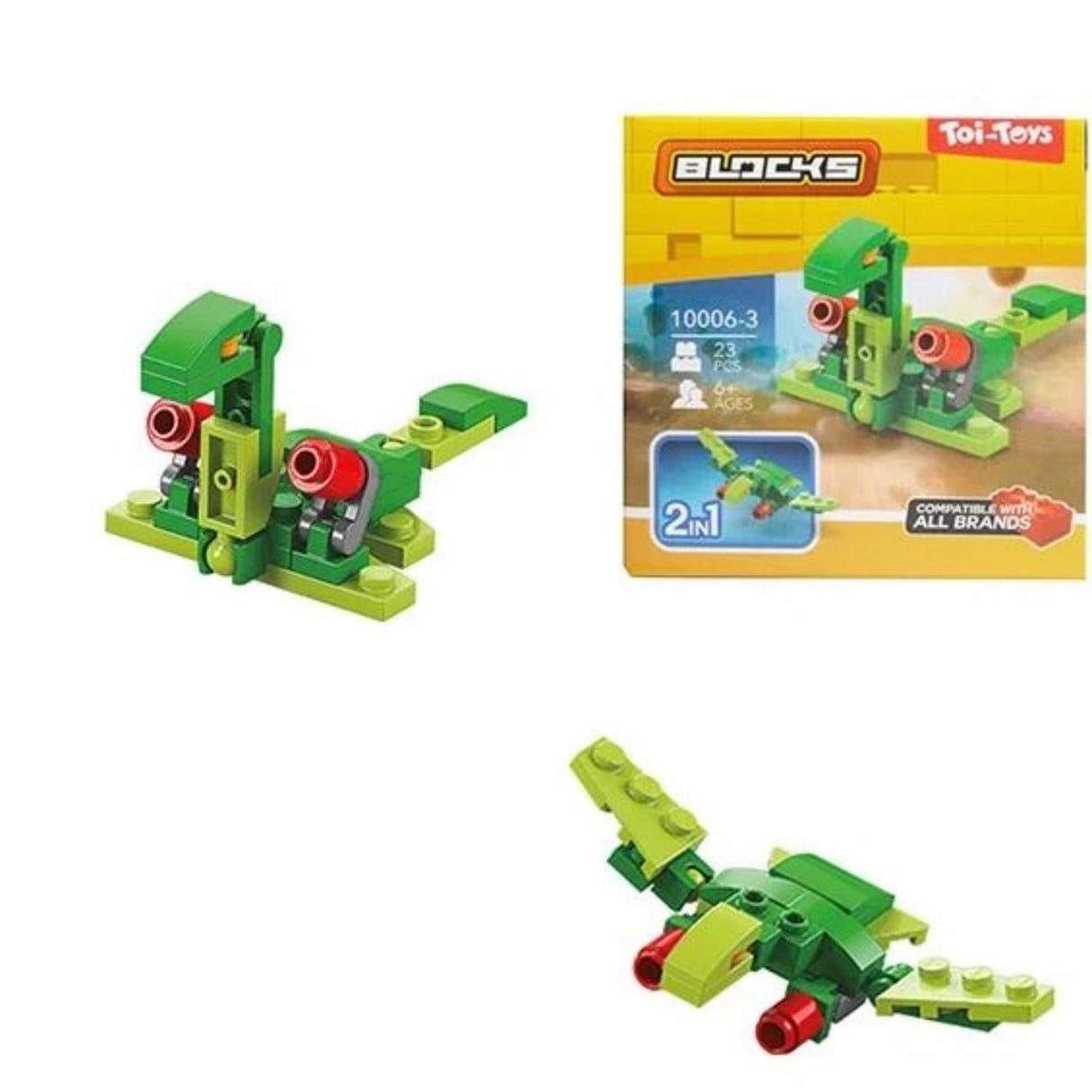 Toi-toys toi toys blocs blocs de construction dino ou robot