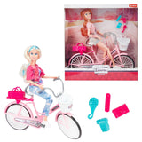 Toi Toys - Lauren, poupée adolescente à vélo