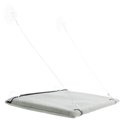 Trixie lit pour chat hamac fenêtre velours gris