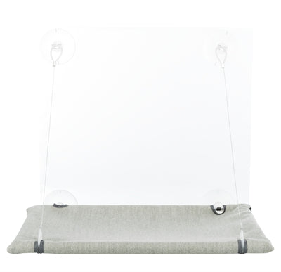 Trixie lit pour chat hamac fenêtre velours gris