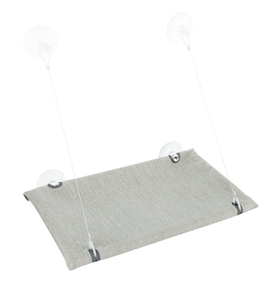 Trixie lit pour chat hamac fenêtre velours gris