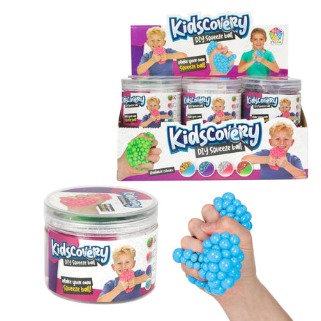 Toi-toys kidscovery faire une balle à presser dans un filet 4 assortis
