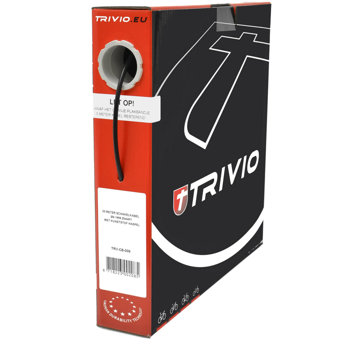 Trivio - câble extérieur de dérailleur ø4,2mm noir - rouleau 30 mètres