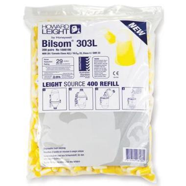 Recharge de bouchons d'oreilles Howard Leight Bilsom 303L (200 paires)