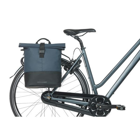 Basil sac de vélo double Cove mik 28-32l 14 x 29 x 36 cm - bleu noir
