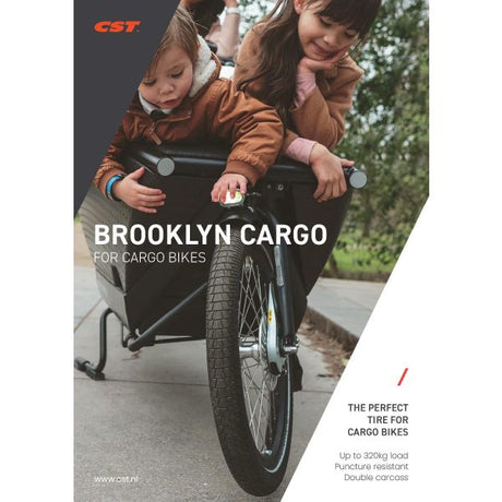 Pneu extérieur Cst brooklyn pro cargo 20 x 2,15 55-406 - noir avec reflet