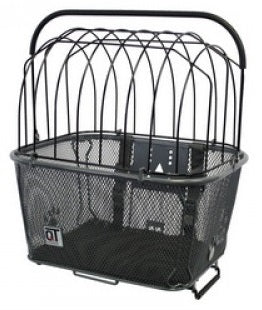 Panier de chien rimini pour derrière 24 litres noirs