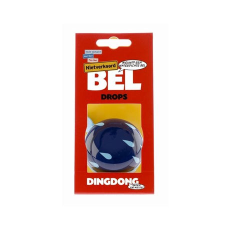 Nv ding dong bel 60 mm gouttes bleu avec des gouttes de carte