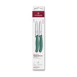 Couteau à éplucher Victorinox lisse + dentelé vert 10cm