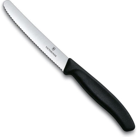 Couteau à tomates Victorinox dentelé noir