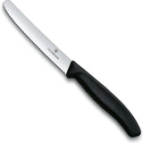 Couteau à tomates Victorinox dentelé noir