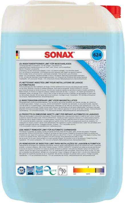 Sonax nettoyant insectes entferner limite dissolvant d'insectes 25 litres.