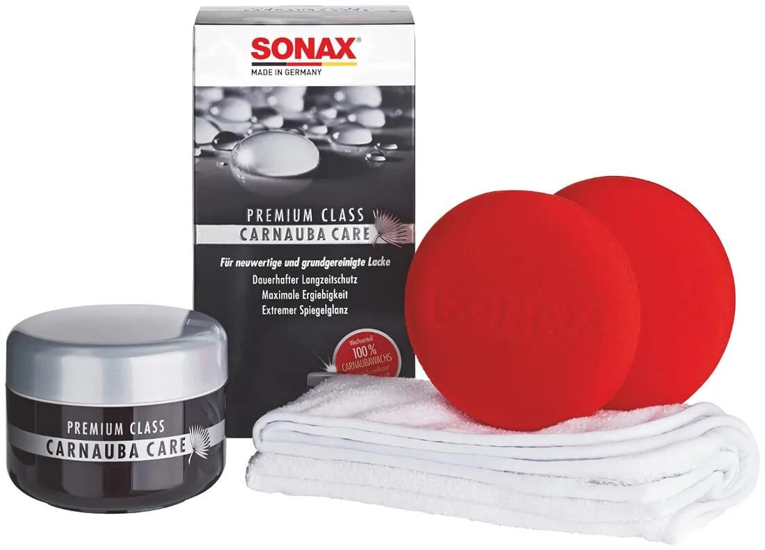Sonax – kit de conservation de peinture, classe premium, carnaubacare pc, soin carnauba, 200 ml