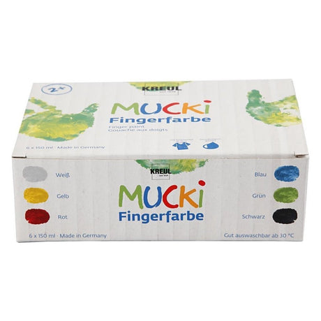 Kreul https: www.cchobby.nl mucki-fingerpaint-divers-colors-6x150-ml-1-box