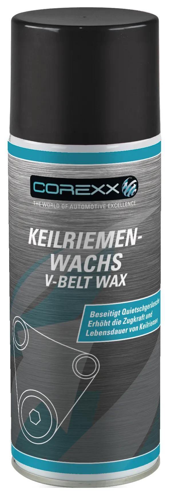 Corexx Spray pour courroies trapézoïdales Cire pour courroies trapézoïdales Cire pour courroies trapézoïdales 400 ml