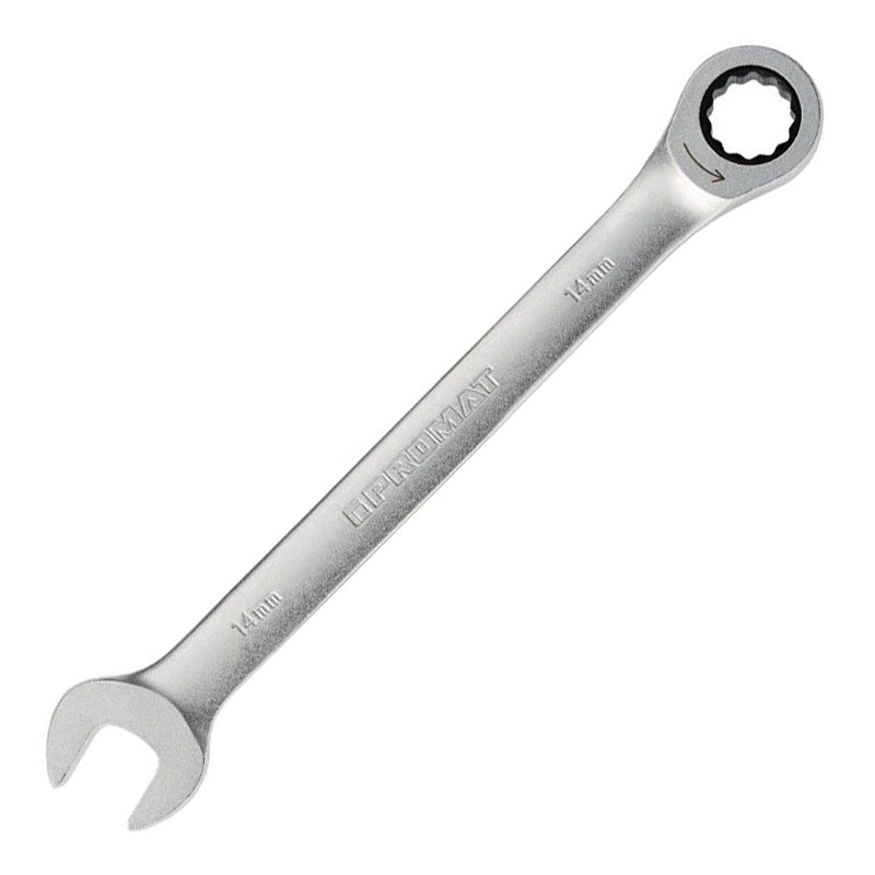 Clé à cliquet à fourche Promat tecwerk | largeur de clé 13 mm longueur 180 mm | à droite - 4000821491