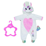 Baby geborenes von Baby geborener Einhorn -Strampler