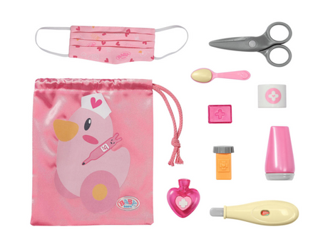 Trousse de premiers secours pour bébé né - soins de la poupée