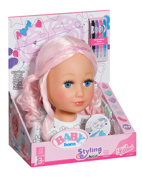 Tête de coiffure créative Baby Born - Tête de capuche