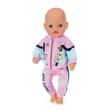 Baby born baby born jogging outfit roze zwart