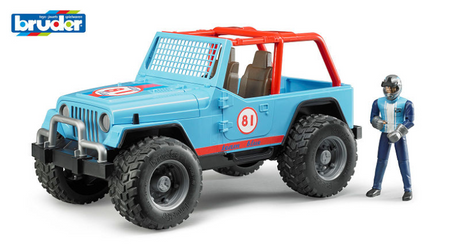 Véhicule tout-terrain tout-terrain jeep Bruder avec chauffeur 1:16 02541