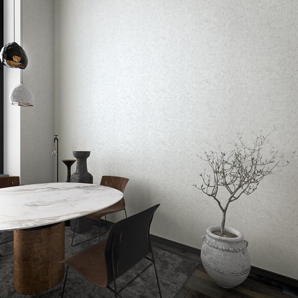 Fond d'écran noordwand vintage de luxe de luxe crackle beige et blanc